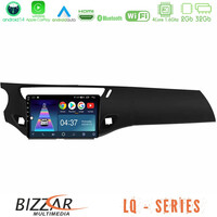 Bizzar lq Series 4core Android14 2+32gb Citroen c3 2009-2016 Navigation Multimedia Tablet 9"  με Carplay & Android Auto (Μαύρο Γυαλιστερό) u-lq-Ct1948bl