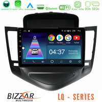 Bizzar lq Series 4core Android14 2+32gb    Chevrolet Cruze 2009-2012 Navigation Multimedia Tablet 9"  με Carplay & Android Auto (Μαύρο) u-lq-Cv0045