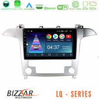 Bizzar lq Series 4core Android14 2+32gb Ford s-max 2006-2012 Navigation Multimedia Tablet 9″ με Carplay & Android Auto u-lq-Fd409s