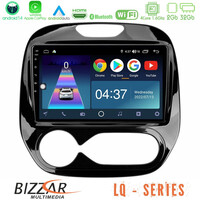 Bizzar lq Series 4core Android14 2+32gb    Renault Captur 2013-2019 (Facelift) Navigation Multimedia Tablet 9"  με Carplay & Android Auto u-lq-Rn1982