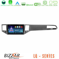 Bizzar lq Series 4core Android14 2+32gb    vw Sportsvan 2014-2020 Navigation Multimedia Tablet 9"  (Silver/grey Color) με Carplay & Android Auto u-lq-Vw0135sg