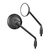9163.1-LM ΚΑΘΡΕΠΤΕΣ MOTO NEO CLASSIC ΣΤΡΟΓΓΥΛΟΙ M10x1,25 DX ΜΑΥΡΟΙ LAMPA - 2 τεμ.