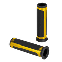 9175.2-LM ΧΕΡΟΥΛΙΑ MOTO STYLE GRIP ΜΑΥΡΟ/ΧΡΥΣΟ ΧΡΩΜΑ 22mm+25mm 12cm LAMPA - 2 τεμ.