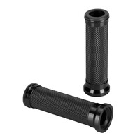 9175.4-LM ΧΕΡΟΥΛΙΑ MOTO ALU GRIP  ΜΑΥΡΟ ΧΡΩΜΑ 22mm+25mm 12cm LAMPA - 2 τεμ.