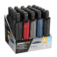 L9960.6 ΟΜΠΡΕΛΕΣ COMPACT MIDI Φ98cm ΑΝΤΙΑΝΕΜΙΚΕΣ ΑΥΤΟΜΑΤΟ ΑΝΟΙΓΜΑ ΔΙΑΦΟΡΑ ΧΡΩΜΑΤΑ 31x31x24cm ΣΤΑΝΤ LAMPA - 25 ΤΕΜ.
