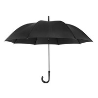 L9962.3 ΟΜΠΡΕΛΑ CLASSIC 110 Φ110cm ΑΝΤΙΑΝΕΜΙΚΗ ΑΥΤΟΜΑΤΟ ΑΝΟΙΓΜΑ  ΣΕ ΜΑΥΡΟ ΧΡΩΜΑ LAMPA - 1 ΤΕΜ.