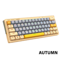 ARMAGGEDDON TRIMODE MECH RGB KEYBOARD LINEAR 63KEYS GMK-100 AUTUMN