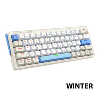 ARMAGGEDDON TRIMODE MECH RGB KEYBOARD LINEAR 63KEYS GMK-100 WINTER