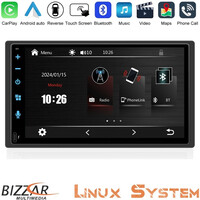 Bizzar 2din Deck Multimedia Deckless 6.9" με Carplay/androidauto ca-61btc u-bz-Ca61-btc