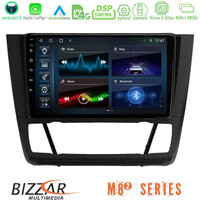 Bizzar m8² Series 8core Android14 4+32gb  bmw 1series  E81/e82/e87/e88 (Auto A/c) Navigation Multimedia Tablet 9" με Carplay & Android Auto u-m82-Bm1012