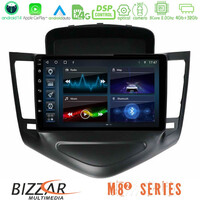 Bizzar m8² Series 8core Android14 4+32gb     Chevrolet Cruze 2009-2012 Navigation Multimedia Tablet 9"  με Carplay & Android Auto (Μαύρο) u-m82-Cv0045