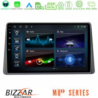 Bizzar m8² Series 8core Android14 4+32gb  Dacia Duster 2019-> Navigation Multimedia Tablet 9" με Carplay & Android Auto u-m82-Dc0628