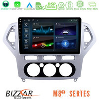 Bizzar m8² Series 8core Android14 4+32gb  Ford Mondeo 2007-2010 Manual a/c Navigation Multimedia Tablet 10" με Carplay & Android Auto u-m82-Fd0919