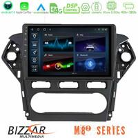 Bizzar m8² Series 8core Android14 4+32gb  Ford Mondeo 2011-2014 Navigation Multimedia Tablet 9" με Carplay & Android Auto u-m82-Fd0920