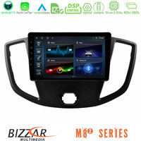 Bizzar m8² Series 8core Android14 4+32gb  Ford Transit 2014-> Navigation Multimedia Tablet 9" με Carplay & Android Auto u-m82-Fd1554