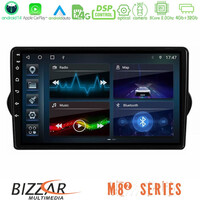 Bizzar m8² Series 8core Android14 4+32gb  Fiat Tipo 2015-2022 (Hatchback) Navigation Multimedia Tablet 9" με Carplay & Android Auto u-m82-Ft1281