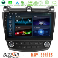 Bizzar m8² Series 8core Android14 4+32gb  Honda Accord 2002-2008 Navigation Multimedia Tablet 10" με Carplay & Android Auto u-m82-Hd0669
