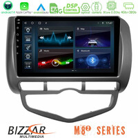 Bizzar m8² Series 8core Android14 4+32gb  Honda Jazz 2002-2008 (Auto A/c) Navigation Multimedia Tablet 9" με Carplay & Android Auto u-m82-Hd0893