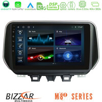Bizzar m8² Series 8core Android14 4+32gb  Hyundai Ix35 Navigation Multimedia Tablet 10" με Carplay & Android Auto u-m82-Hy0609