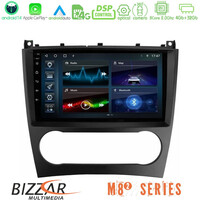 Bizzar m8² Series 8core Android14 4+32gb  Mercedes W203 Facelift Navigation Multimedia Tablet 9" με Carplay & Android Auto u-m82-Mb0926