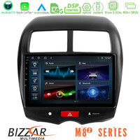 Bizzar m8² Series 8core Android14 4+32gb  Mitsubishi asx Navigation Multimedia Tablet 10" με Carplay & Android Auto u-m82-Mt0075