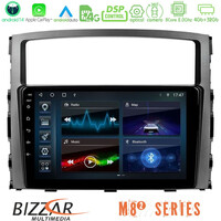 Bizzar m8² Series 8core Android14 4+32gb  Mitsubishi Pajero 2008-2009 Navigation Multimedia Tablet 9" με Carplay & Android Auto u-m82-Mt0557
