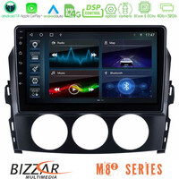 Bizzar m8² Series 8core Android14 4+32gb  Mazda mx-5 2006-2008 Navigation Multimedia Tablet 9" με Carplay & Android Auto u-m82-Mz1171