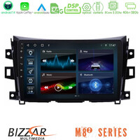 Bizzar m8² Series 8core Android14 4+32gb  Nissan Navara Np300 Navigation Multimedia Tablet 9" με Carplay & Android Auto u-m82-Ns0340
