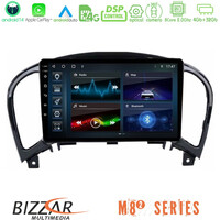 Bizzar m8² Series 8core Android14 4+32gb  Nissan Juke Navigation Multimedia Tablet 9" με Carplay & Android Auto u-m82-Ns0755