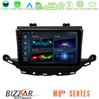 Bizzar m8² Series 8core Android14 4+32gb  Opel Astra k 2015-2019 Navigation Multimedia Tablet 9" με Carplay & Android Auto u-m82-Op0113