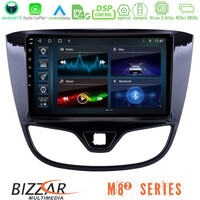 Bizzar m8² Series 8core Android14 4+32gb  Opel Karl 2017-2019 Navigation Multimedia Tablet 9" με Carplay & Android Auto u-m82-Op1060