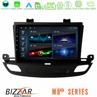 Bizzar m8² Series 8core Android14 4+32gb  Opel Insignia 2 2017-2020 Navigation Multimedia Tablet 9"  με Carplay & Android Auto u-m82-Op1402