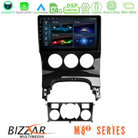 Bizzar m8² Series 8core Android14 4+32gb  Peugeot 3008 Auto a/c Navigation Multimedia Tablet 9" με Carplay & Android Auto u-m82-Pg0163