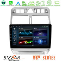 Bizzar m8² Series 8core Android14 4+32gb  Peugeot 307 2002-2008 Navigation Multimedia Tablet 9" με Carplay & Android Auto u-m82-Pg0655