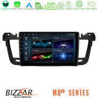 Bizzar m8² Series 8core Android14 4+32gb  Peugeot 508 2010-2018 Navigation Multimedia Tablet 9" με Carplay & Android Auto u-m82-Pg0704