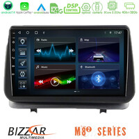 Bizzar m8² Series 8core Android14 4+32gb  Renault Clio 2005-2012 Navigation Multimedia Tablet 9" με Carplay & Android Auto u-m82-Rn0003