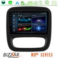 Bizzar m8² Series 8core Android14 4+32gb  Renault/nissan/opel/fiat Navigation Multimedia Tablet 9" με Carplay & Android Auto u-m82-Rn1102