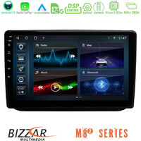 Bizzar m8² Series 8core Android14 4+32gb  Skoda Fabia 2007-2014 Navigation Multimedia Tablet 10" με Carplay & Android Auto u-m82-Sk0486