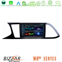 Bizzar m8² Series 8core Android14 4+32gb  Seat Leon 2013 – 2019 Navigation Multimedia Tablet 9" με Carplay & Android Auto u-m82-St0790