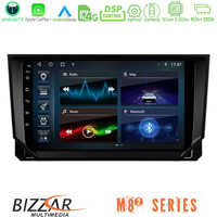 Bizzar m8² Series 8core Android14 4+32gb  Seat Arona/ibiza Navigation Multimedia Tablet 9" με Carplay & Android Auto u-m82-St0888