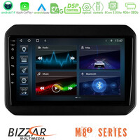 Bizzar m8² Series 8core Android14 4+32gb  Suzuki Ignis Navigation Multimedia Tablet 9" με Carplay & Android Auto u-m82-Sz580