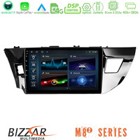 Bizzar m8² Series 8core Android14 4+32gb  Toyota Corolla 2014-2016 Navigation Multimedia Tablet 9" με Carplay & Android Auto u-m82-Ty0008