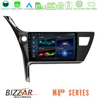 Bizzar m8² Series 8core Android14 4+32gb  Toyota Corolla 2017-2018 Navigation Multimedia Tablet 10" με Carplay & Android Auto u-m82-Ty0158