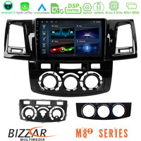 Bizzar m8² Series 8core Android14 4+32gb  Toyota Hilux 2007-2016 Navigation Multimedia Tablet 9" με Carplay & Android Auto u-m82-Ty0571