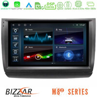 Bizzar m8² Series 8core Android14 4+32gb  Toyota Prius 2004-2009 Navigation Multimedia Tablet 9" με Carplay & Android Auto u-m82-Ty1015