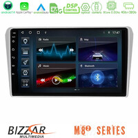 Bizzar m8² Series 8core Android14 4+32gb  Toyota Avensis t25 02/2003–2008 Navigation Multimedia Tablet 9" με Carplay & Android Auto u-m82-Ty412n