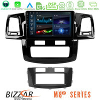 Bizzar m8² Series 8core Android14 4+32gb  Toyota Hilux 2007-2016 Navigation Multimedia Tablet 9" με Carplay & Android Auto u-m82-Ty666