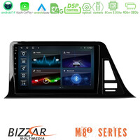 Bizzar m8² Series 8core Android14 4+32gb  Toyota ch-r (Χωρίς Εργ.οθόνη) Navigation Multimedia Tablet 9"  με Carplay & Android Auto u-m82-Ty0301