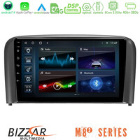 Bizzar m8² Series 8core Android14 4+32gb  Volvo s80 1998-2006 Navigation Multimedia Tablet 9" με Carplay & Android Auto u-m82-Vl0971