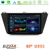 Bizzar m8² Series 8core Android14 4+32gb  vw Tiguan 2016-2022 Navigation Multimedia Tablet 10″ με Carplay & Android Auto u-m82-Vw0082